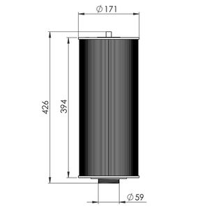 Фильтр для СПА-бассейна Wellis AKU1819 (394 x 171 мм) - Фото 1