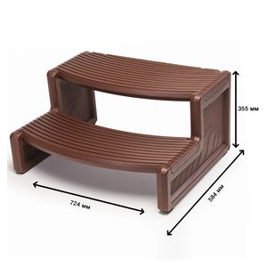 Ступени для СПА-бассейна Myspa HandiSteps «Espresso» - Фото 1