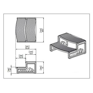 Ступени для СПА-бассейна Myspa HandiSteps «Espresso» - Фото 5