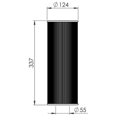 Фильтр для СПА-бассейна MYSPA AKU1831 (337 x 124 мм)