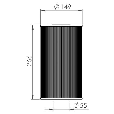 Фильтр для СПА-бассейна Wellis AKU1809 (266 x 149 мм)