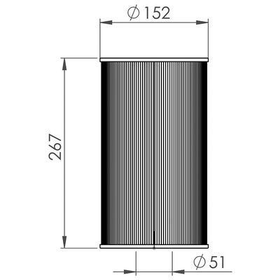 Фильтр для СПА-бассейна Wellis AKU1818 (267 x 152 мм)